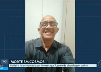 Padeiro morre atropelado por moto que fugiu da polícia no Cosmos