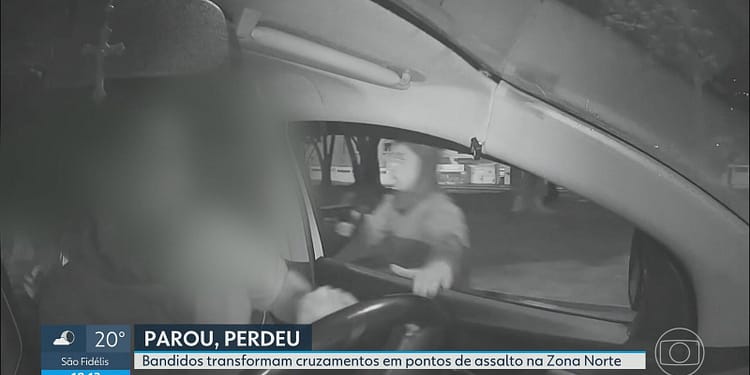 Criminosos fazem série de assaltos em semáforos da Zona Norte do Rio Criminosos fazem série de assaltos em semáforos da Zona Norte do Rio